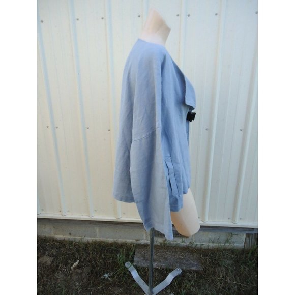 New Eileen Fisher Heavy Org Linen Light Blue PL $278 - Picture 12 of 12